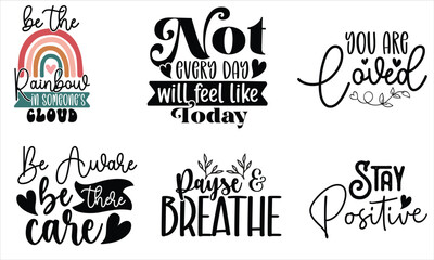 Mental Health SVG Design Template