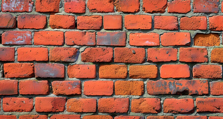 Obraz premium an old red brick wall, retro