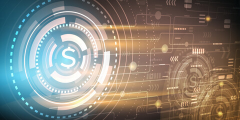 Obraz premium Abstract technology background vector illustration