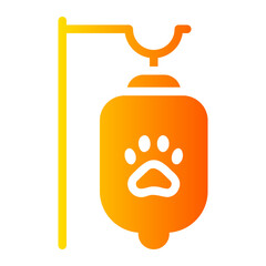 blood bag gradient icon