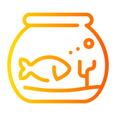 fish tank gradient icon