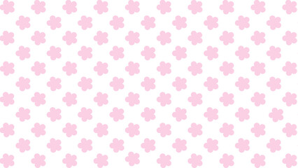 Seamless pattern with pink flowers