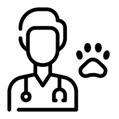 doctor line icon