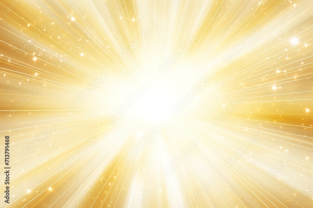 Poster golden sparkling background with intense glowing sparkles and glitter generative ai