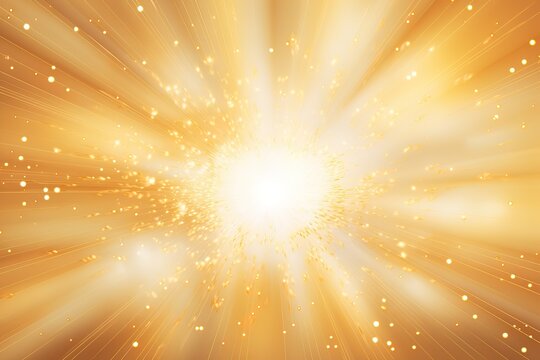 Golden sparkling background with intense glowing sparkles and glitter Generative AI