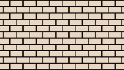 Beige brick wall as background