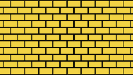 Yellow brick wall as background