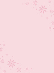 シンプルな花のフレーム