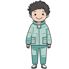 cute a kids astronaut vector design illustration