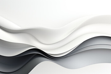 abstract grey waving on white background