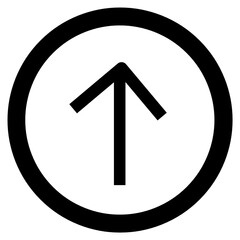 arrow sign icon, arrow up circle icon 
