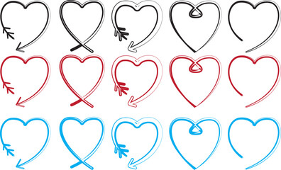 heart illustration.Red heart design icon flat.Modern flat valentine love sign.symbol for web site design, button to mobile app. Logo heart illustration,Trendy vector hart shape