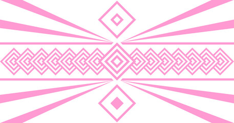 seamless pink geometric abstract wallpaper background with lines vector