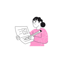 pose of person wearing pink clothes model