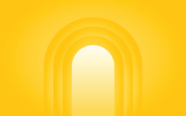 Minimal Yellow Gate Background