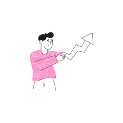 pose of person wearing pink clothes model