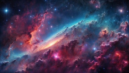 background with space and stars