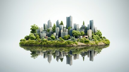 Eco-friendly green economy. carbon neutral, sustainable environment and smart business practices