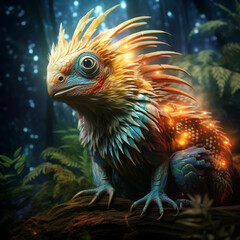 Obraz premium Mythical animal created with Generative Ai