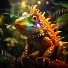 Obraz premium Mythical animal created with Generative Ai