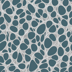 Organic forms. Abstract seamless pattern. AI generated.