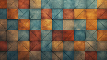Colorful tiled texture background