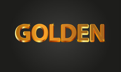 Unique golden editable text effect design