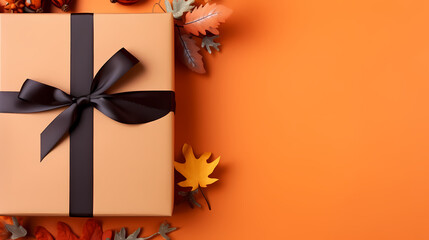 Gift background with copy space for Christmas gifts, holiday or birthday
