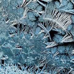 Ice patterns as a background