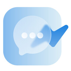 Messanger Apps Glassmorphism UI Icon Sign and Symbol Design Illustrator Png Svg