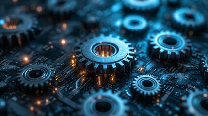 Quality Improvement Concept Symbols or graphics representing the idea of quality improvement resulting from the software update and system installation.