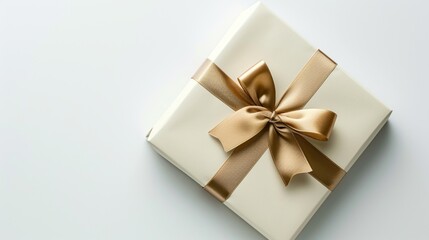 Fototapeta na wymiar gift box with golden ribbon
