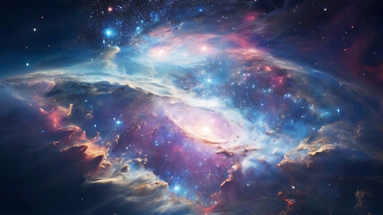 The cosmos filled with countless stars background images.