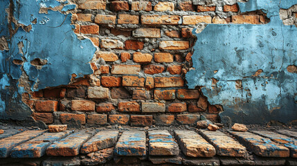 Abstract Grunge Decorative Navy Blue Dark Stucco Wall Background
