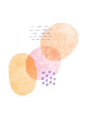 ピンクとオレンジ色の抽象的な水玉背景