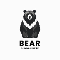 bear logo in a monochrome