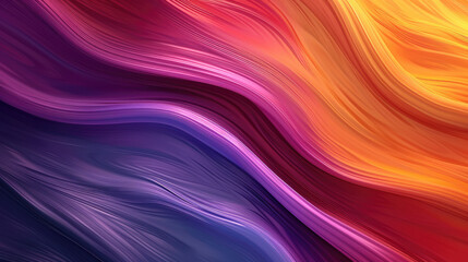 Abstract background of colorful waves flowing seamlessly - obrazy, fototapety, plakaty