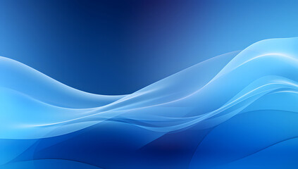 Fototapeta premium Abstract blue background. Seamless abstract blue texture background featuring elegant swirling curves in a wave pattern, set against a bright blue fabric material background.