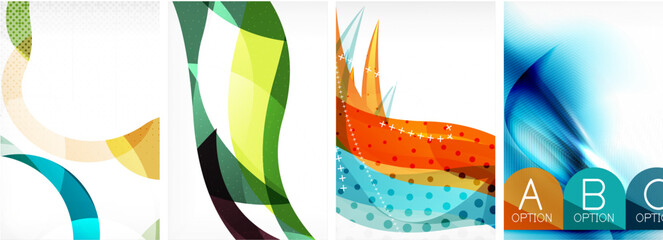 Wave poster abstract backgrounds. Vector illustration For Wallpaper, Banner, Background, Card, Book Illustration, landing page