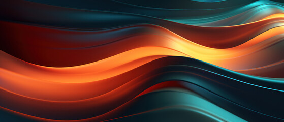 Abstract 3D style waves rendered in silky textures