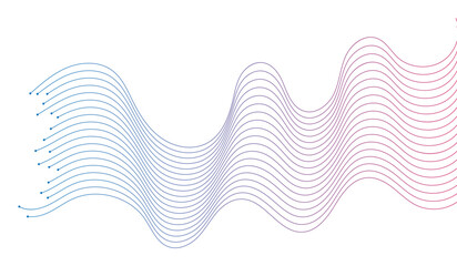 Abstract wavy lines element background