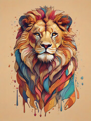 lion head vector