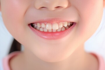 歯並びの綺麗な笑顔の子供の写真（矯正 ・ 歯列矯正 ・ マウスピース矯正 ・ホワイトニング・ 小児歯科・かみ合わせ）