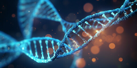 dna helix on blue,,,Dna structure of human cell biology dna strands molecular structure science background 3d illustration