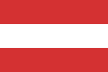 Austria flag national emblem graphic element illustration template design. Flag of Austria- vector illustration - obrazy, fototapety, plakaty