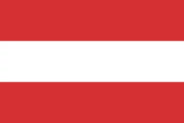 Deurstickers Austria flag national emblem graphic element illustration template design. Flag of Austria- vector illustration © Nigar