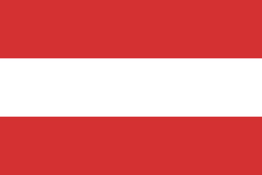 Austria flag national emblem graphic element illustration template design. Flag of Austria- vector illustration
