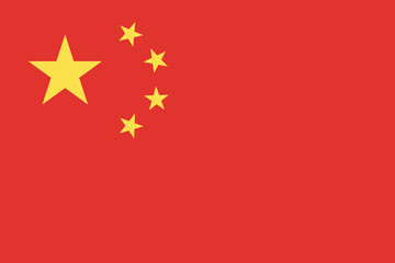 China flag national emblem graphic element illustration template design. Flag of China- vector illustration