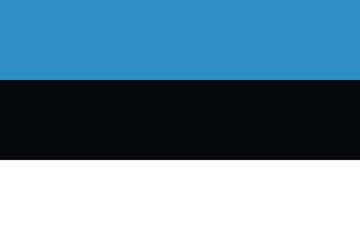 Estonia flag national emblem graphic element illustration template design. Flag of Estonia- vector illustration