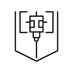 Obraz premium Laser Level icon. outline icon